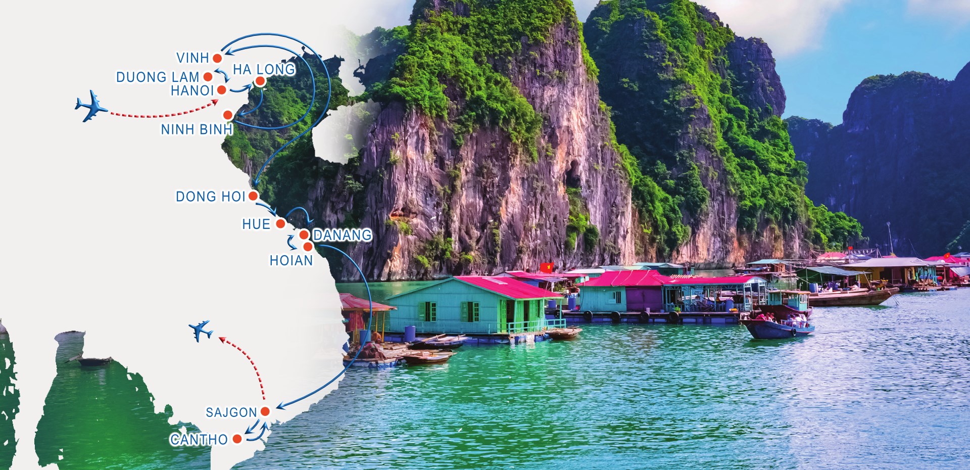 WIETNAM INACZEJ! 6 rejsów, Ha Long & Mekong w 1 podróży