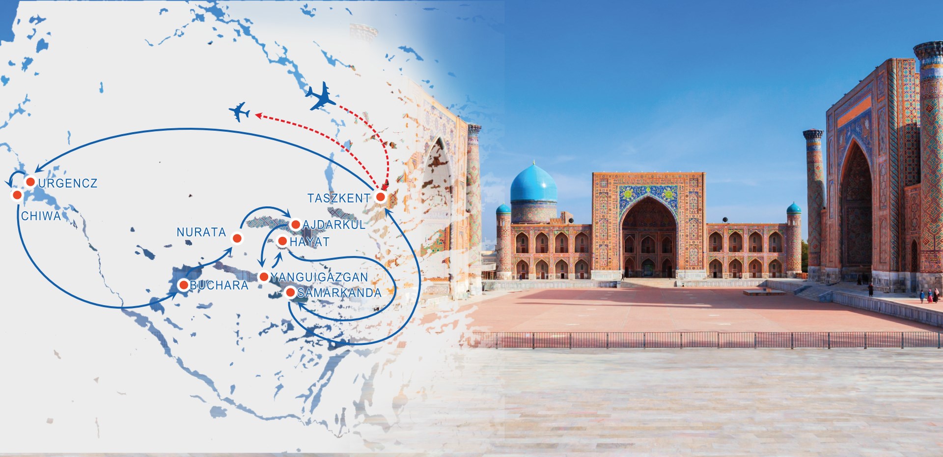 12 dni Uzbekistan - tam gdzie piasek szepcze historię z LOTEM BEZPOŚREDNIM ✈ I POLSKIM PILOTEM SPECJALISTĄ