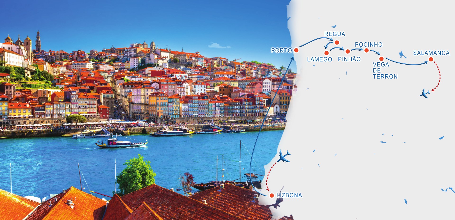 Rejs Złote kolory Douro z LOTEM ✈ I POLSKIM PILOTEM