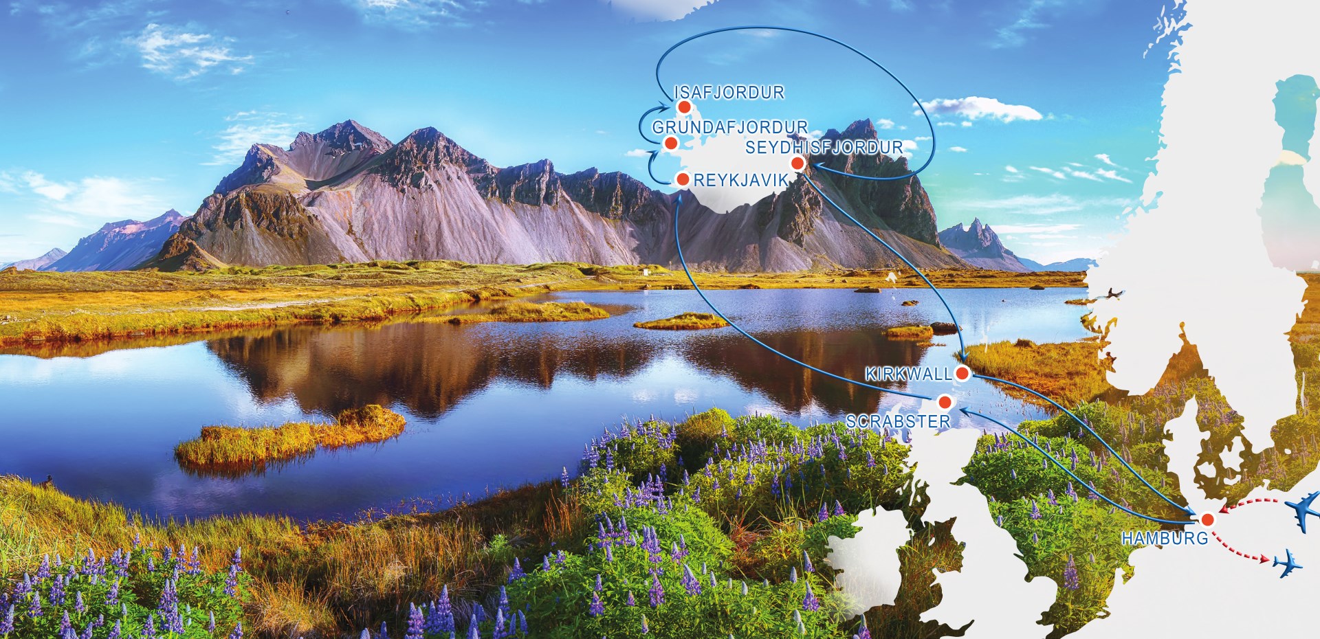 Rejs ISLANDIA - kraina wulkanów i lodowców z LOTEM ✈ I POLSKIM PILOTEM
